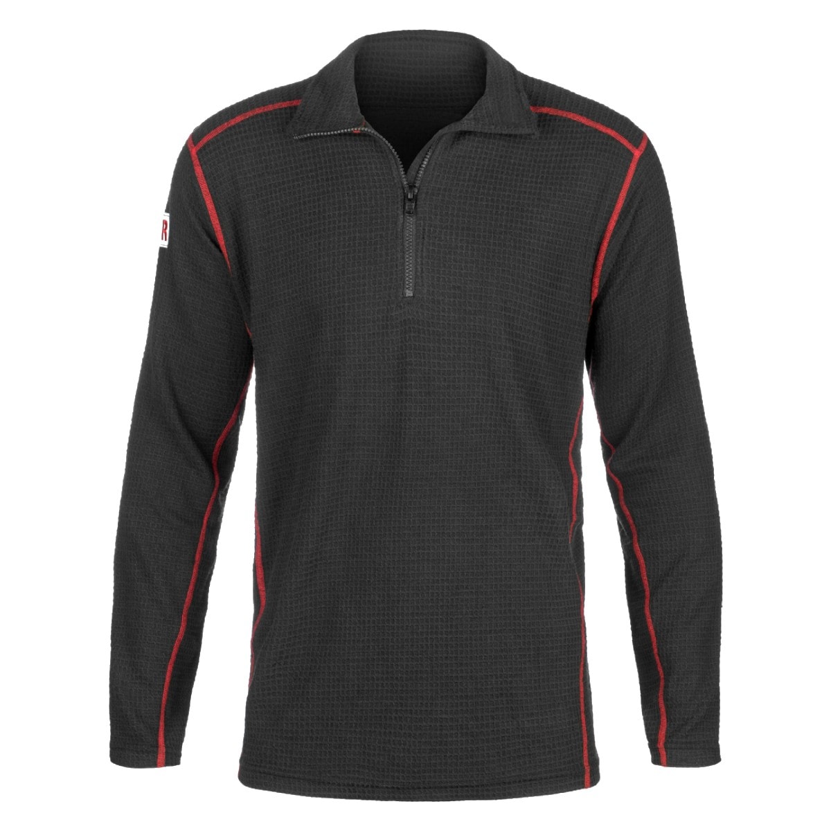 Lakeland High Performance FR Waffle Quarter Zip in Black